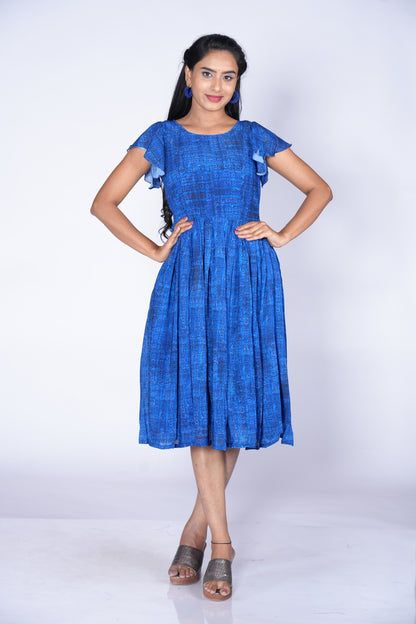 Blue georgette Frock