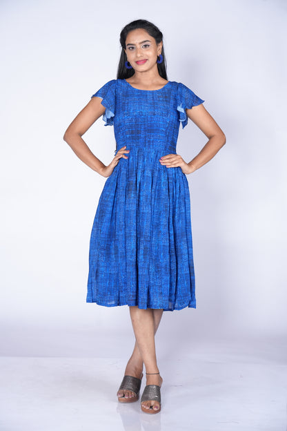 Blue georgette Frock