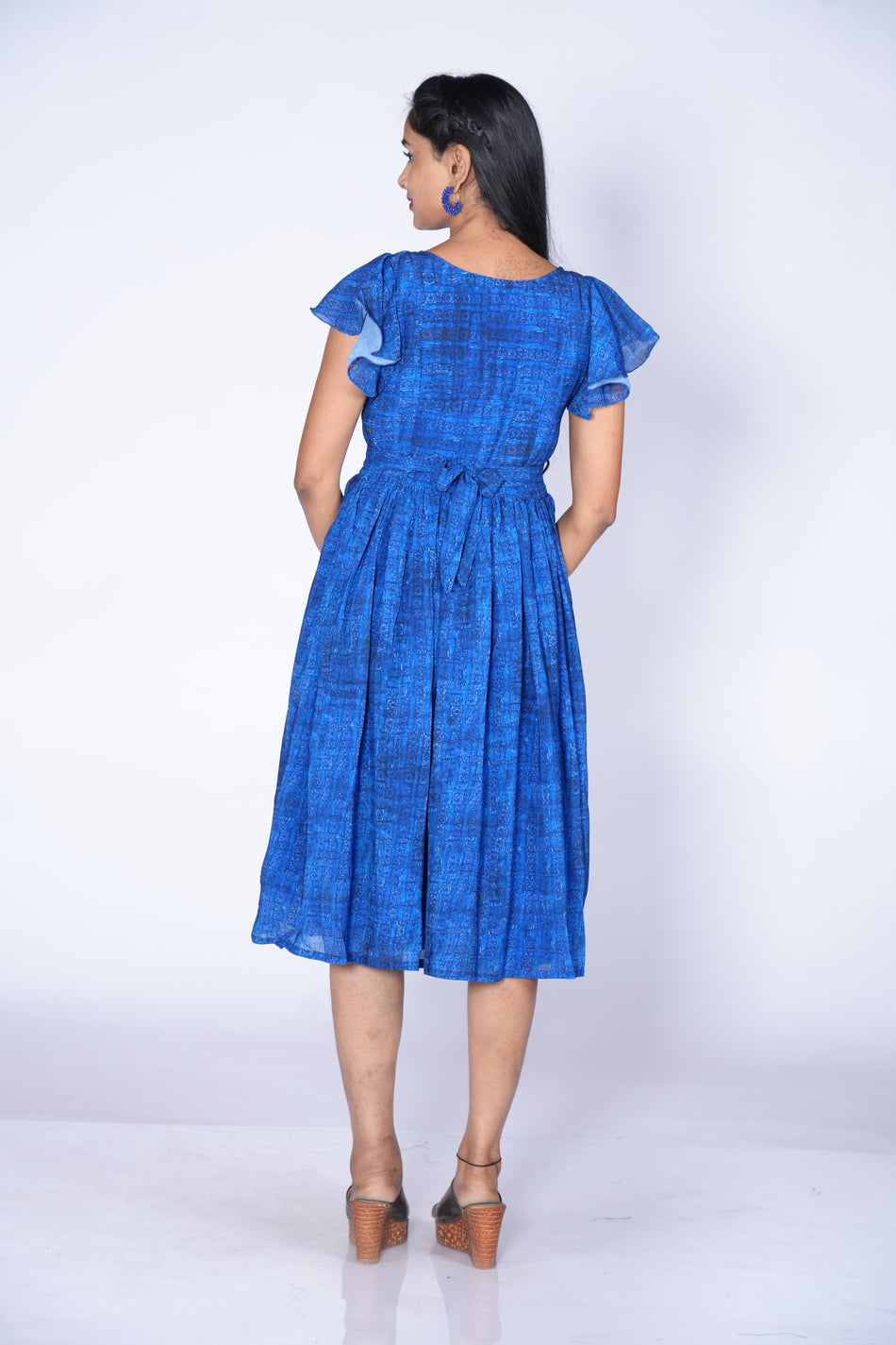 Blue georgette Frock