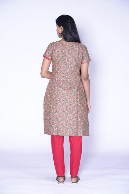 Light little floral print Cotton Kurti