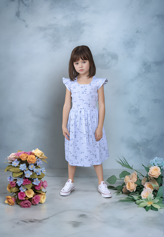 Pearl Glow White Cutie Cotton  Frock