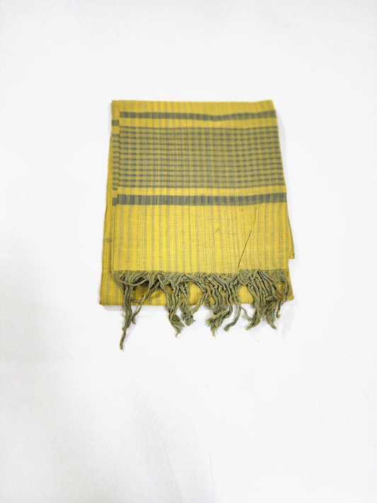 Handloom Cotton Green Dupatta