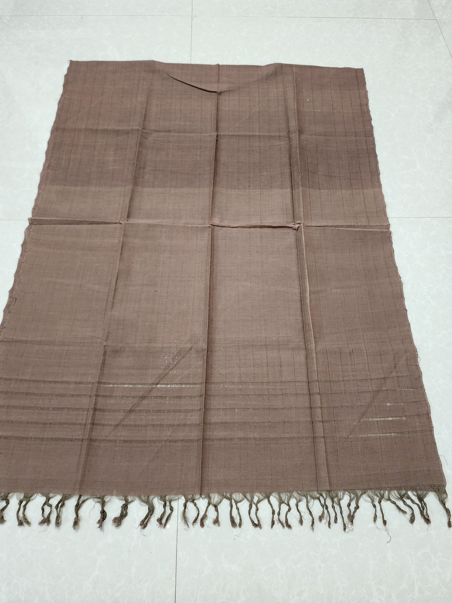 Handloom Cotton Coffee Dupatta