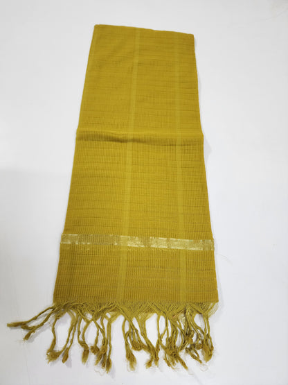 Handloom Cotton Greengram checks Dupatta