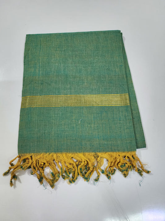 Handloom Cotton pastel Green Dupatta