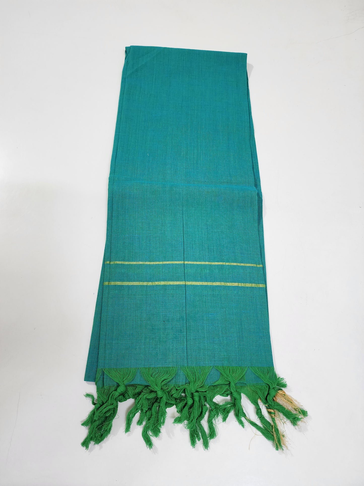 Handloom Cotton Sea GreenBlue Dupatta
