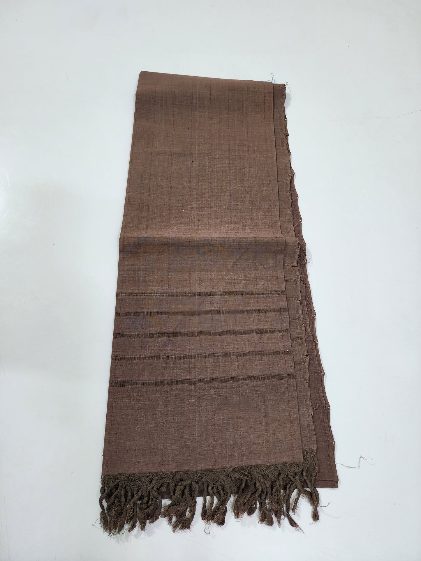 Handloom Cotton Coffee Dupatta