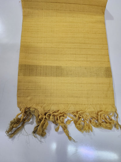 Handloom Lemon Yellow Dupatta