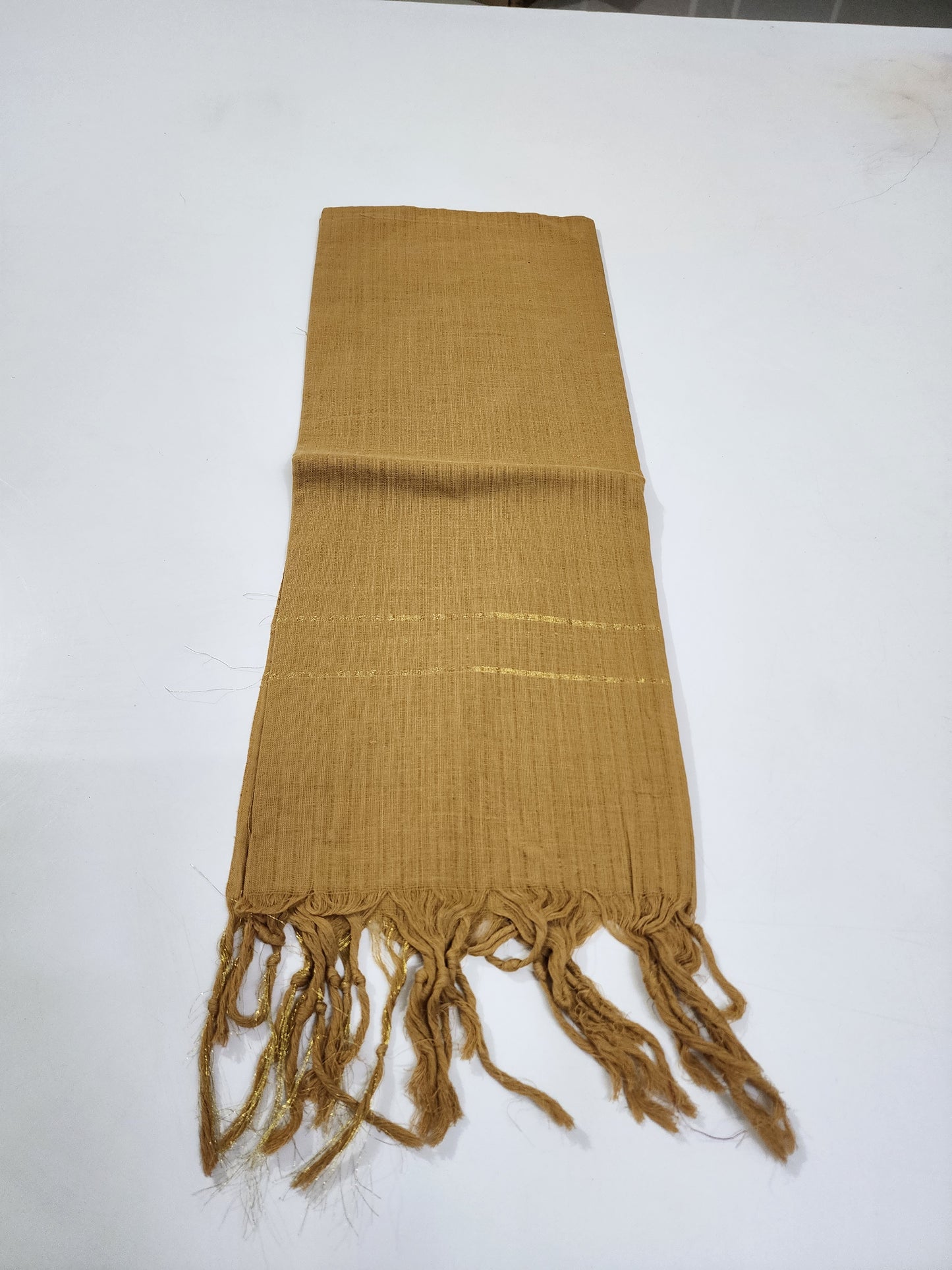 Handloom Cotton light gold Dupatta