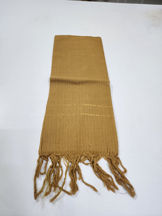 Handloom Cotton light gold Dupatta