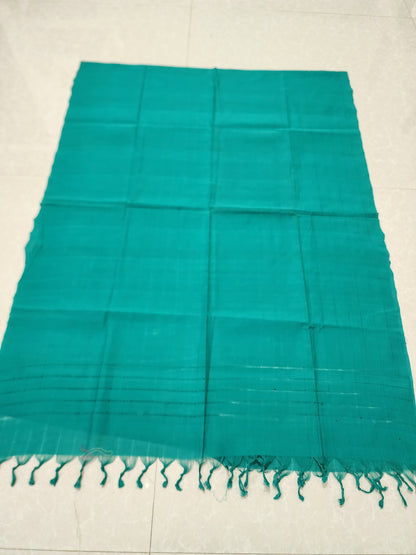 Handloom Cotton Sea Blue Dupatta