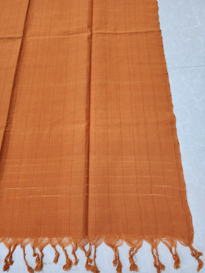 Handloom Brick Red Dupatta