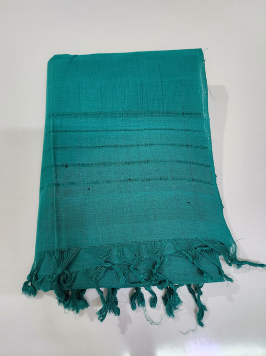 Handloom Cotton Sea Blue Dupatta