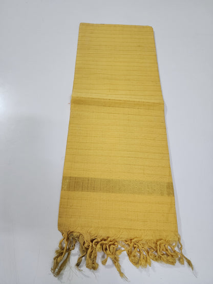 Handloom Lemon Yellow Dupatta