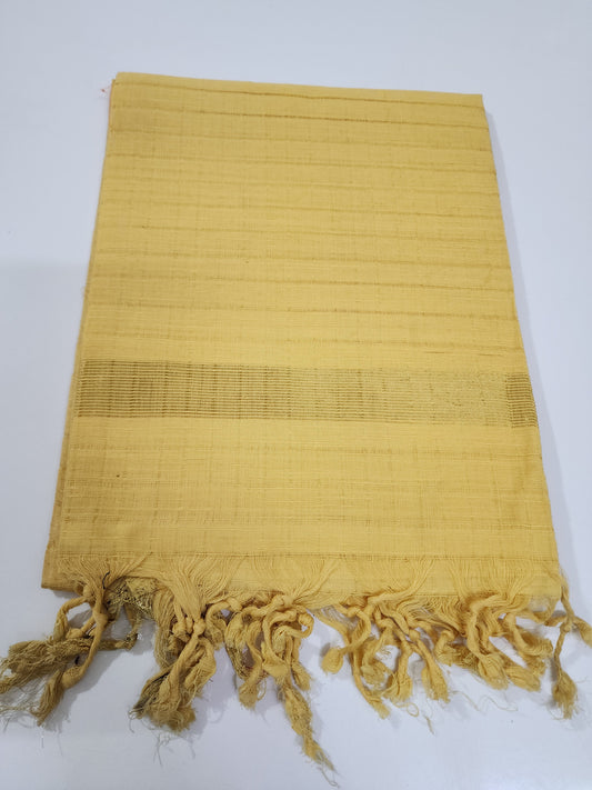 Handloom Lemon Yellow Dupatta