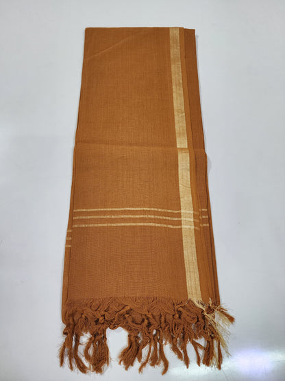 Handloom Cotton Brown Dupatta