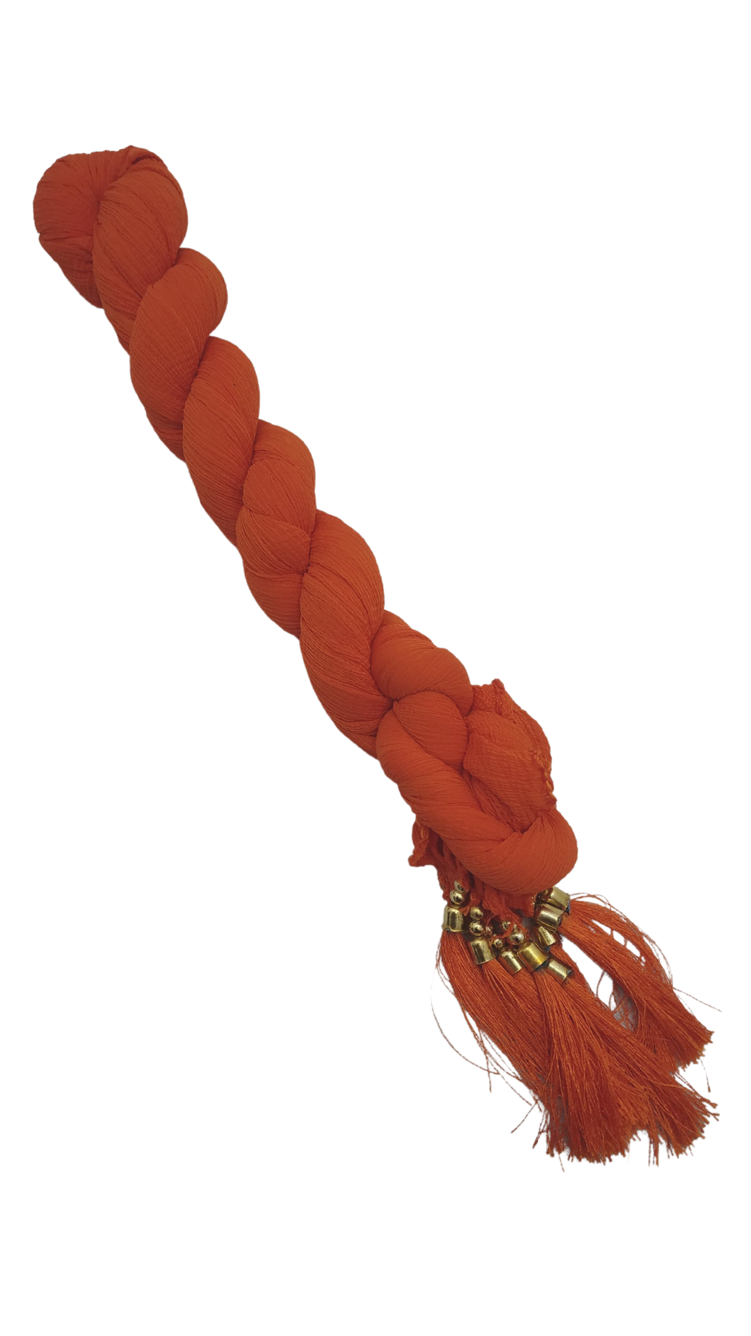 Dupatta - Dark Orange Tassels