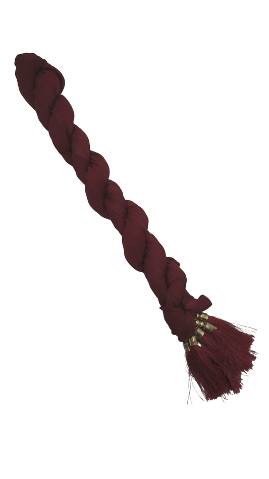 Dupatta - Maroon Tassels