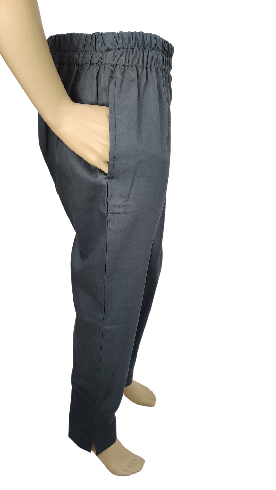 Straight Fit Trouser in Dark Gray Color