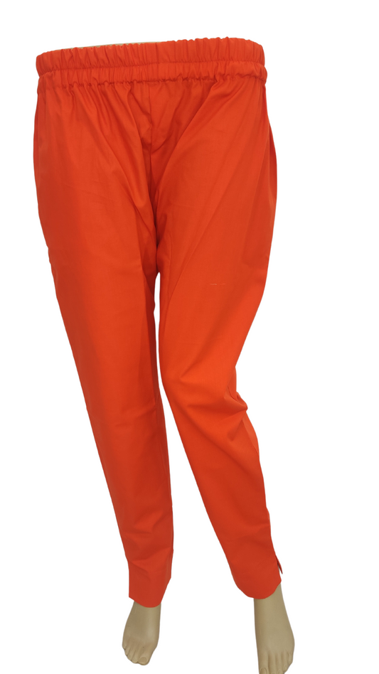 Straight Fit Trouser in Dark Orange Color