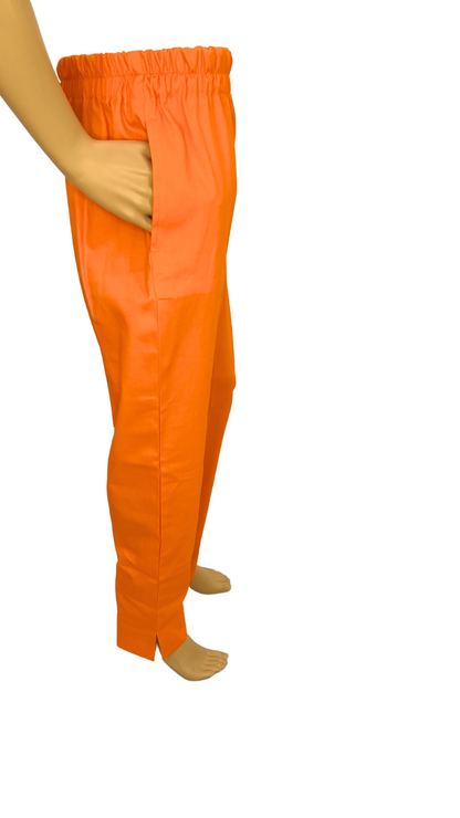 Straight Fit Trouser in Light Orange Color