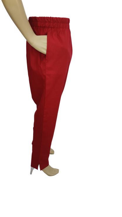 Straight Fit Trouser in Maroon Color