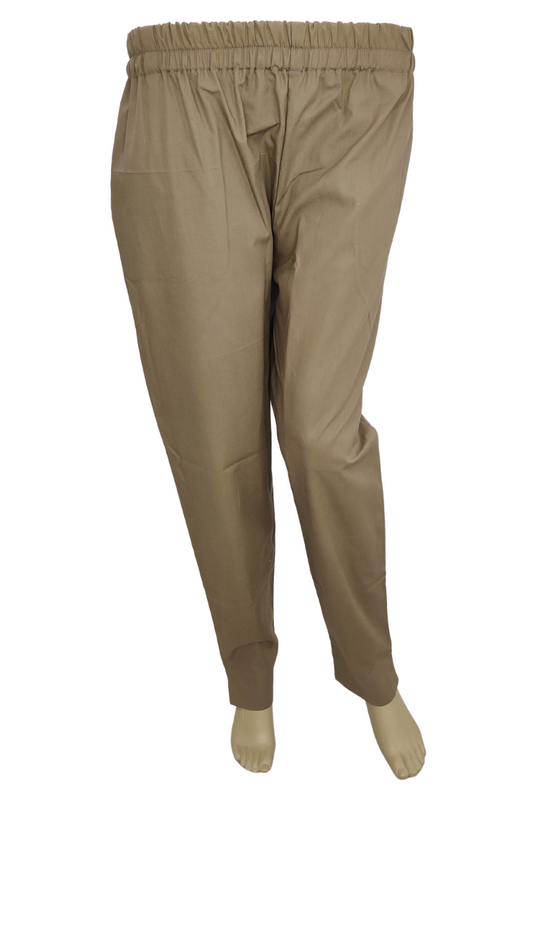 Straight Fit Trouser in Mud Color