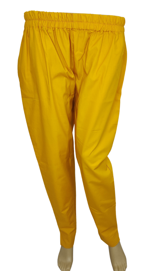 Straight Fit Trouser in Mustard Yellow Color