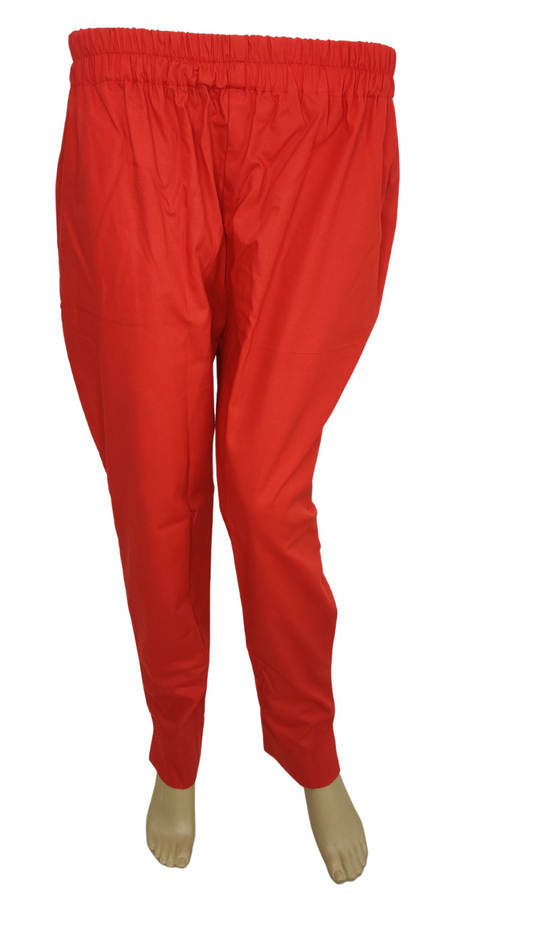 Straight Fit Trouser in Red Color